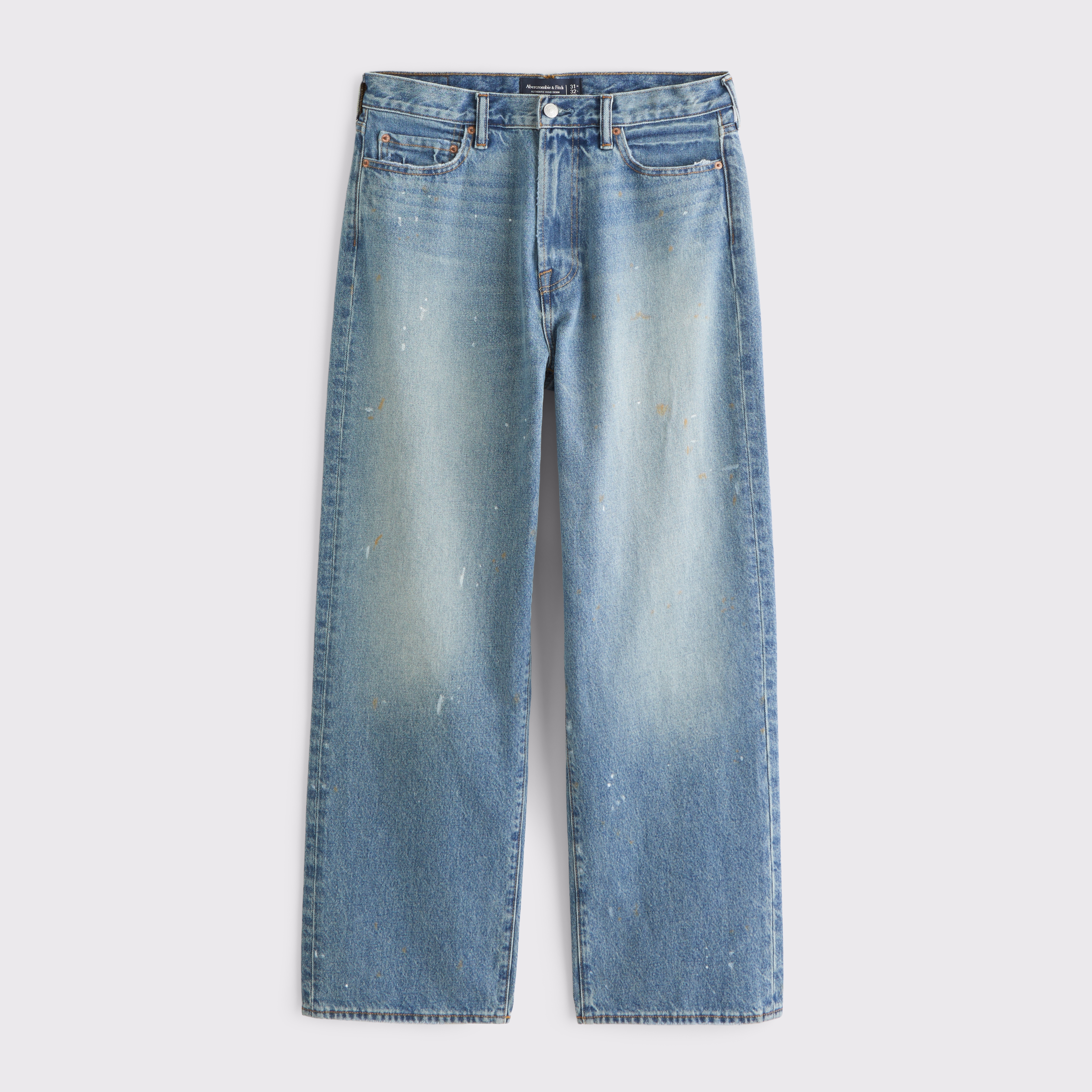 パンツ Button fly rigid denim baggy pants Men's Baggy Jean | Men's Bottoms | Abercrombie.com