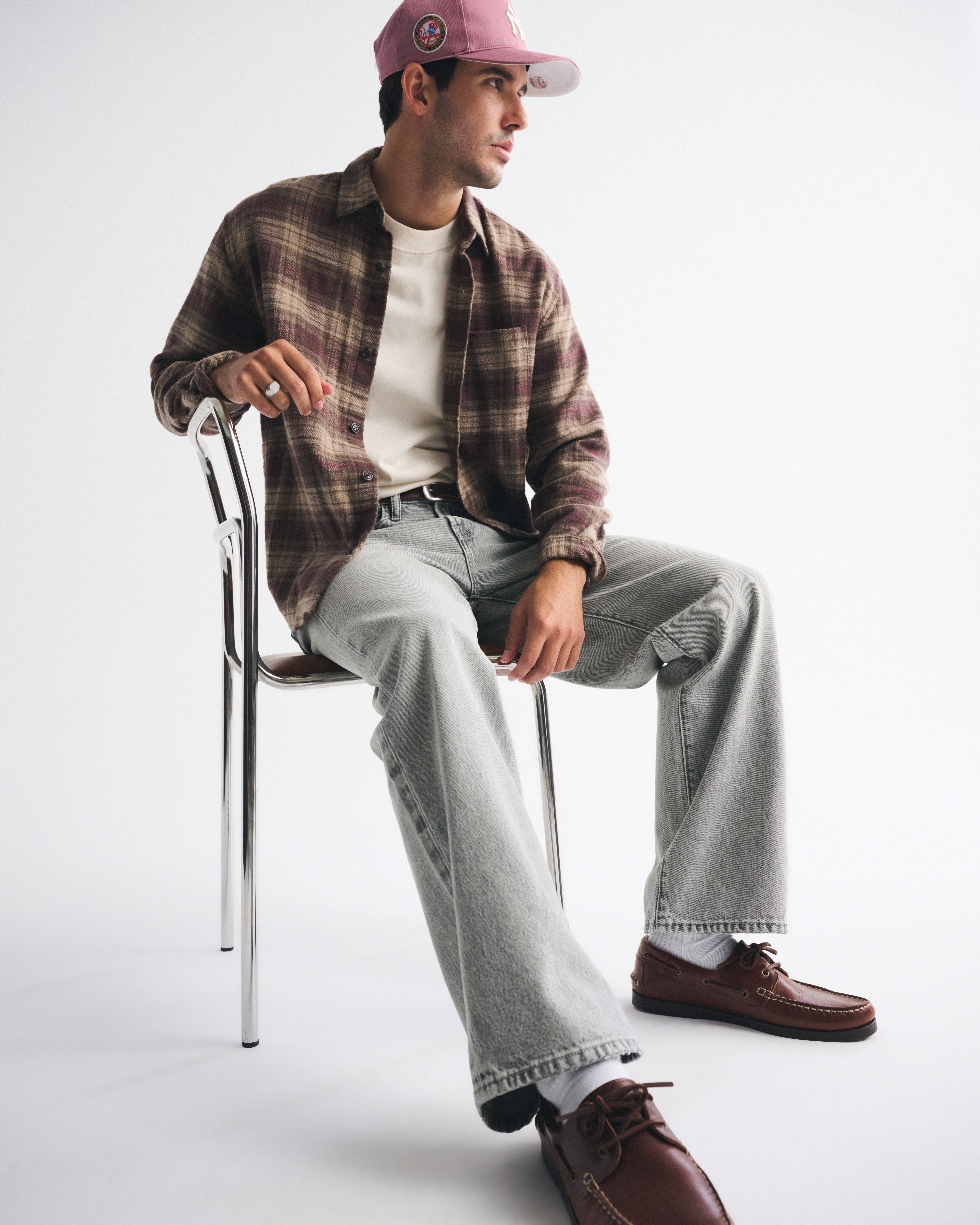 Abercrombie & Fitch Baggy Jean In Blue