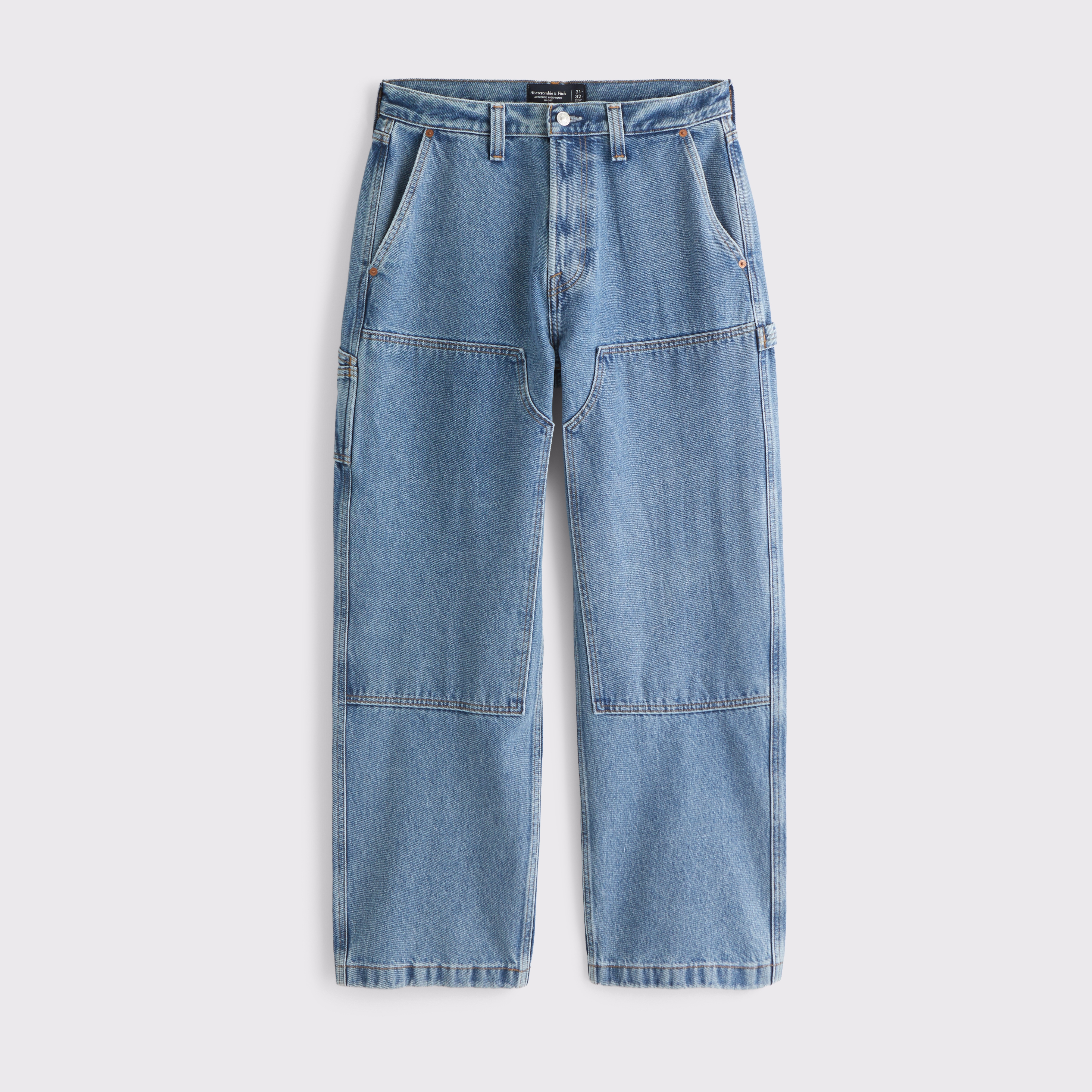 Abercrombie & Fitch Baggy Jean In Blue