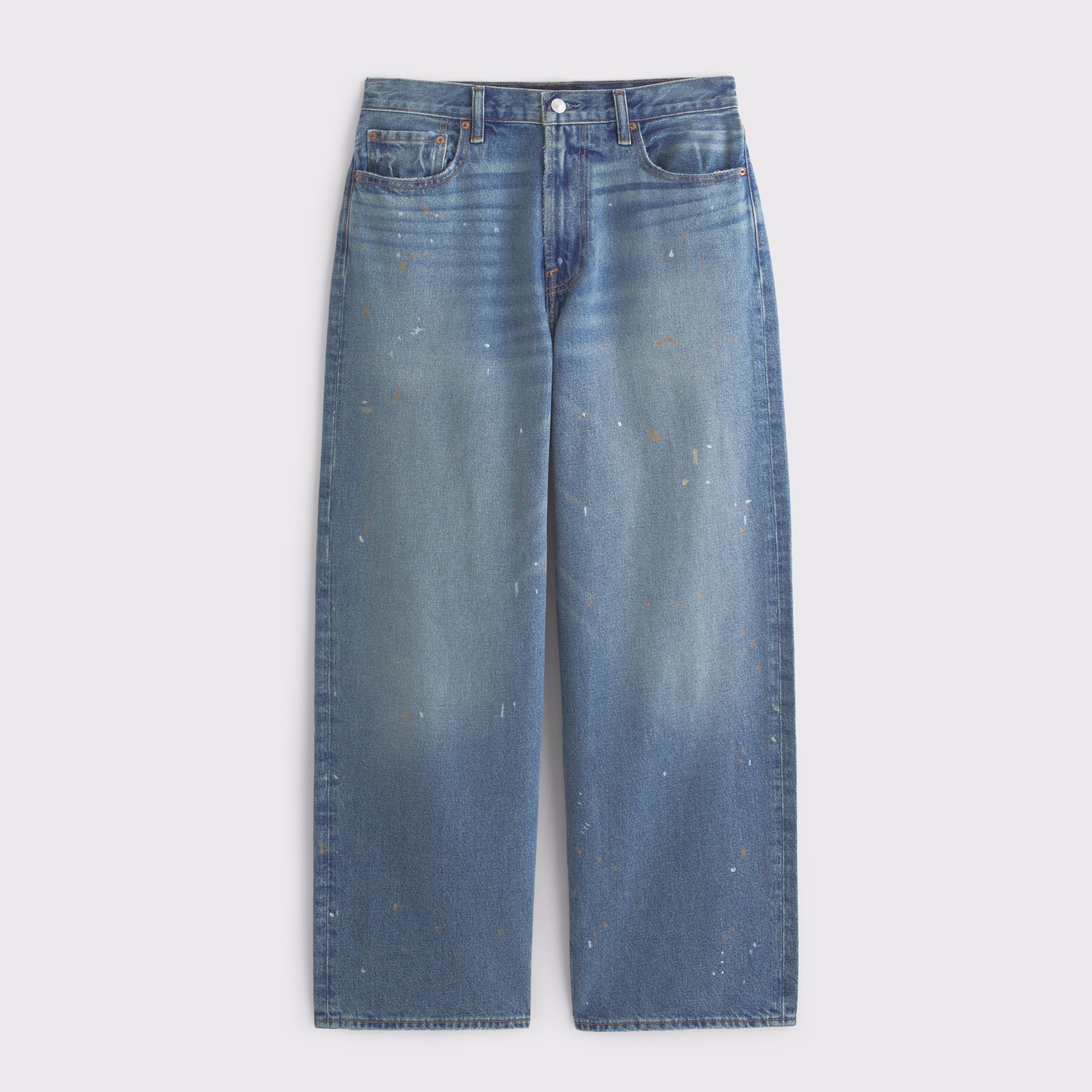 Abercrombie & Fitch Ultra Baggy Jean In Blue