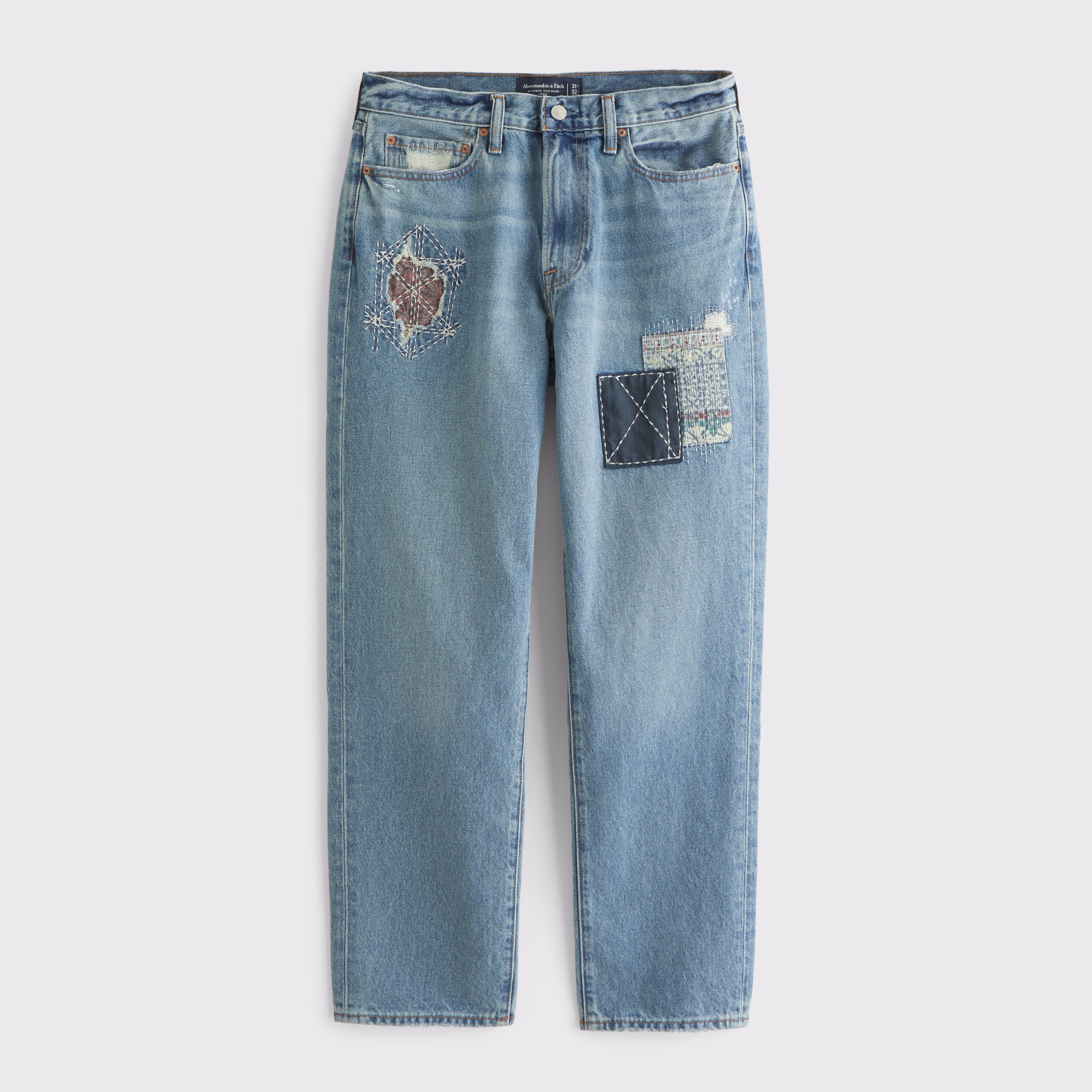 Abercrombie & Fitch Loose Jean In Blue