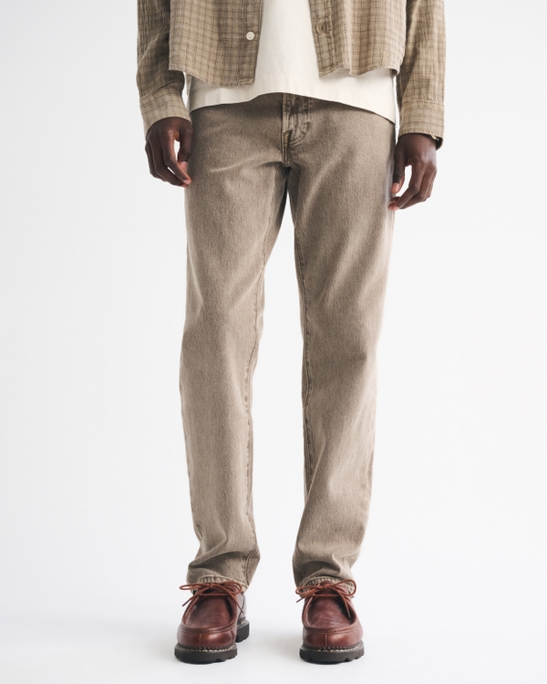 90s Straight Jean, Light Brown Wash view 2