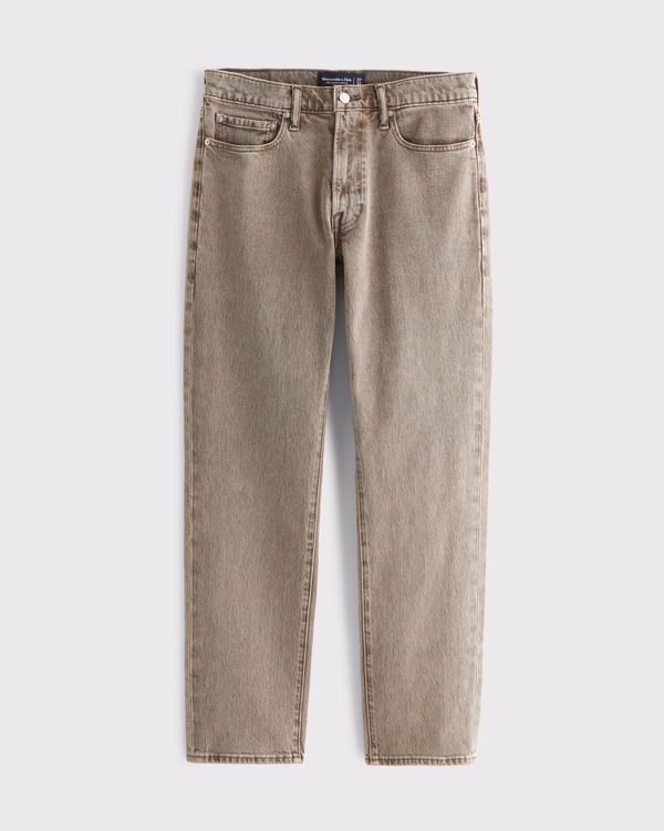 Jeans straight anni '90, Lavaggio Marrone Chiaro view 1