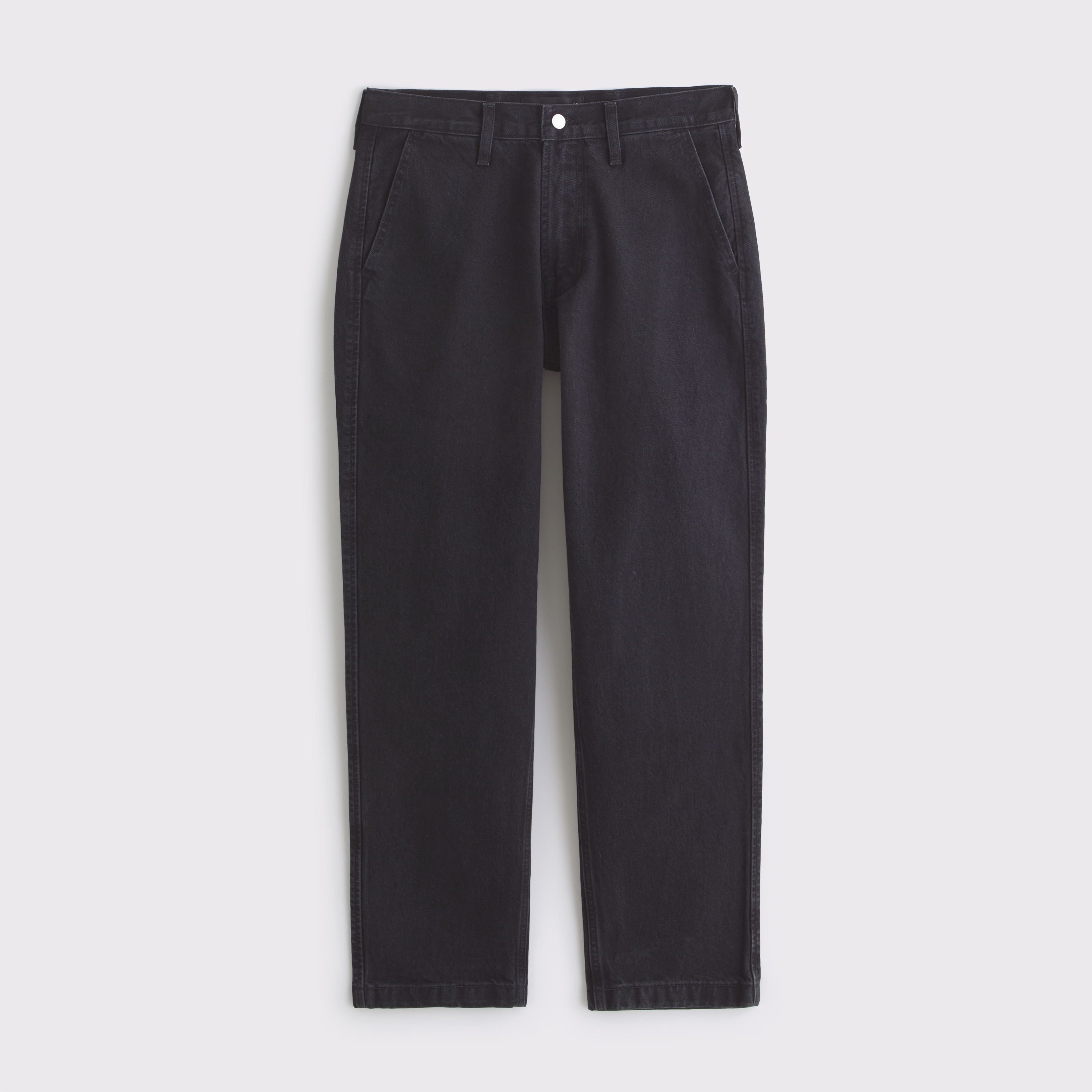 Мужские джинсы Abercrombie & Fitch Loose Denim Trouser, цвет: Чёрный — фото 1