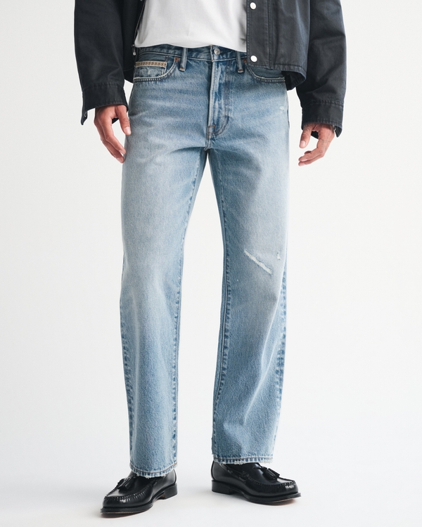 Relaxed Straight Jean, Light Wash view 2