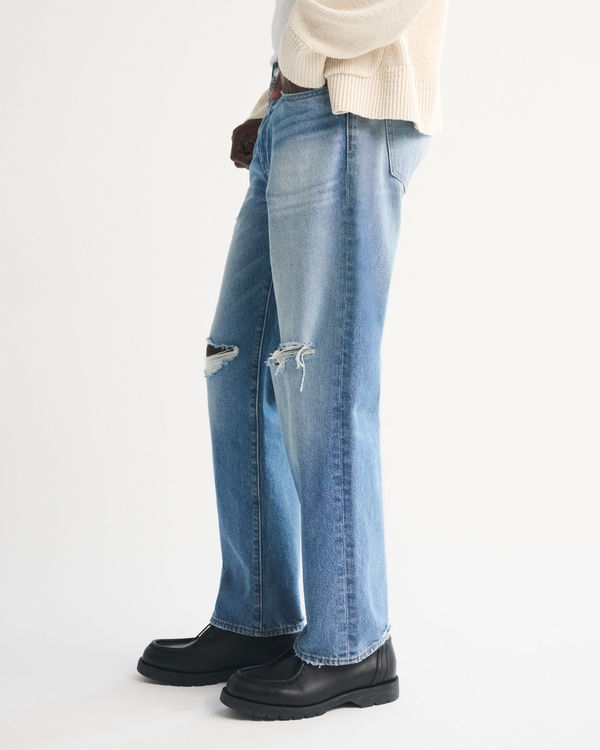 Men's Relaxed Straight Jean | Men's Bottoms | Abercrombie.com