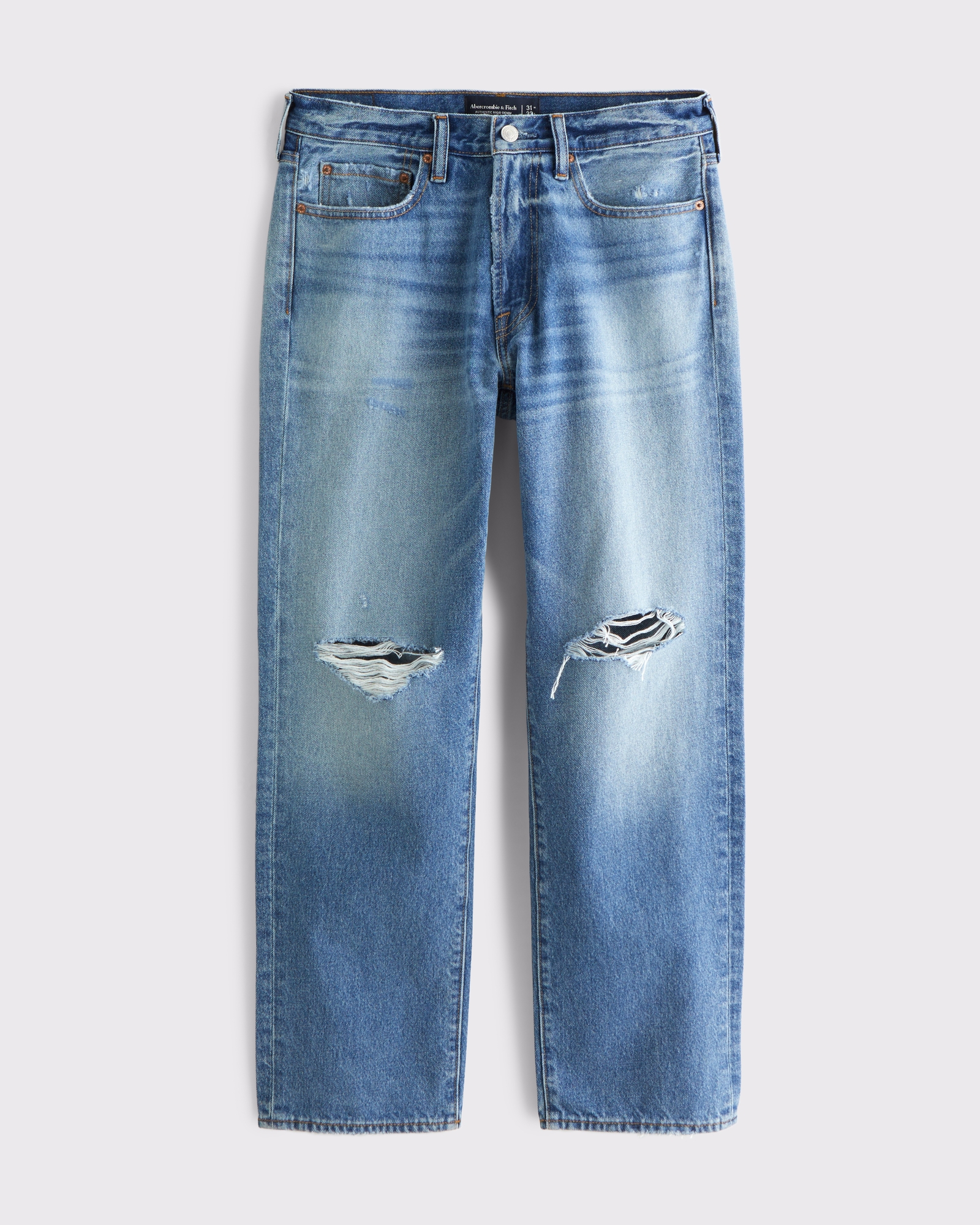 Men's Relaxed Straight Jean | Men's Bottoms | Abercrombie.com