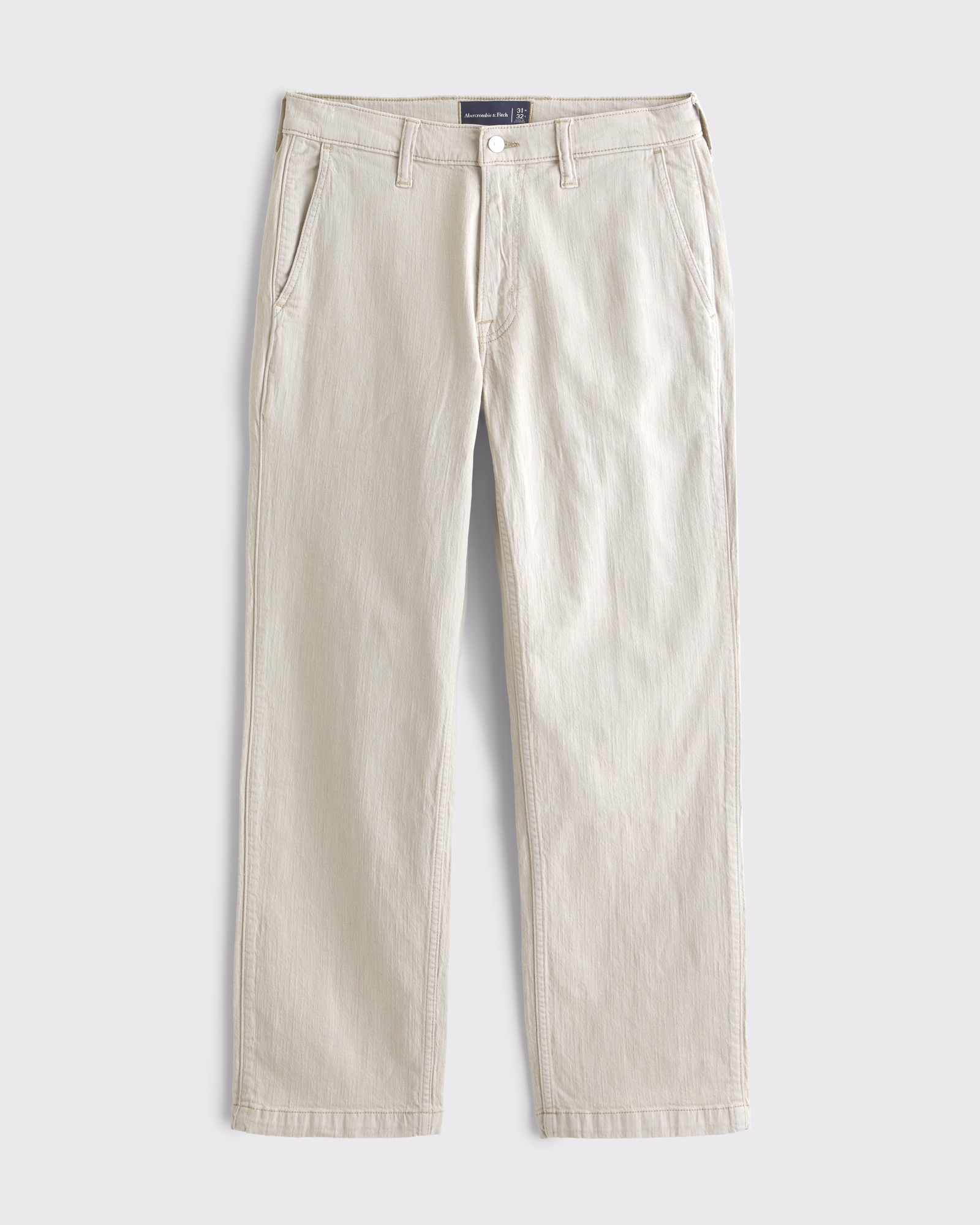 Linen-Blend Relaxed Straight Jean