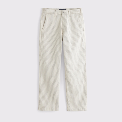 Мужские джинсы Abercrombie & Fitch Linen-Blend Relaxed Straight Trouser Jean