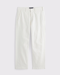 Linen-Blend Relaxed Straight Trouser Jean