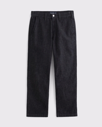 Linen-Blend Relaxed Straight Trouser Jean