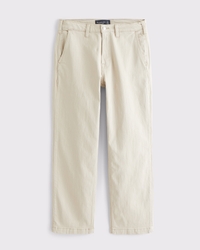 Linen-Blend Relaxed Straight Trouser Jean