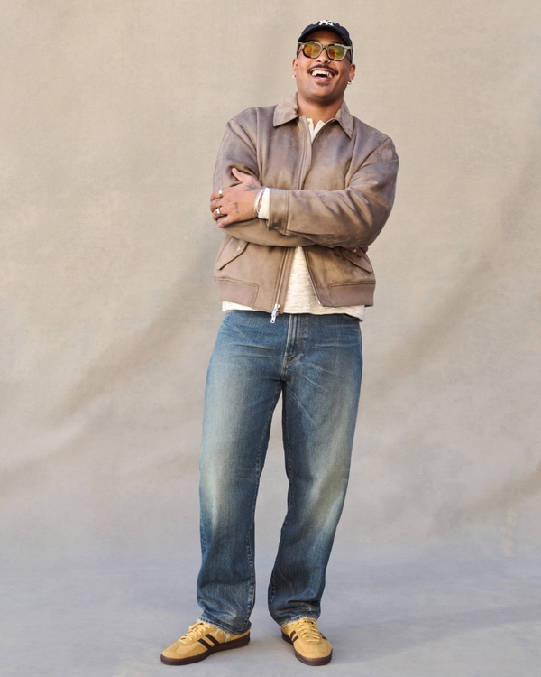 Relaxed Straight Jean, Dark Wash view 1