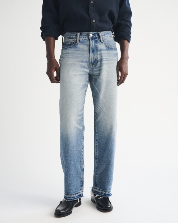 Relaxed Straight Jean, Light Medium Wash view 2