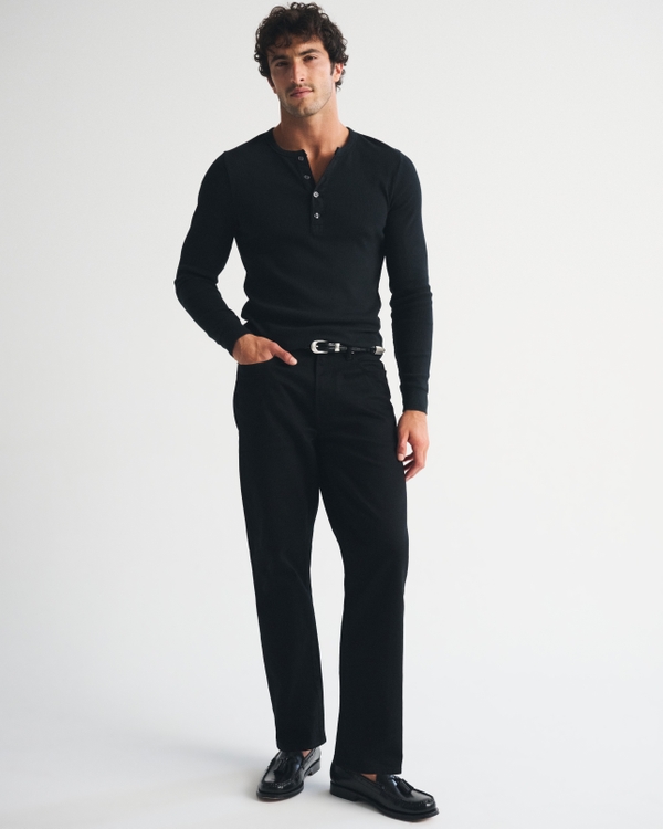 Relaxed Straight Jean, Black view 2