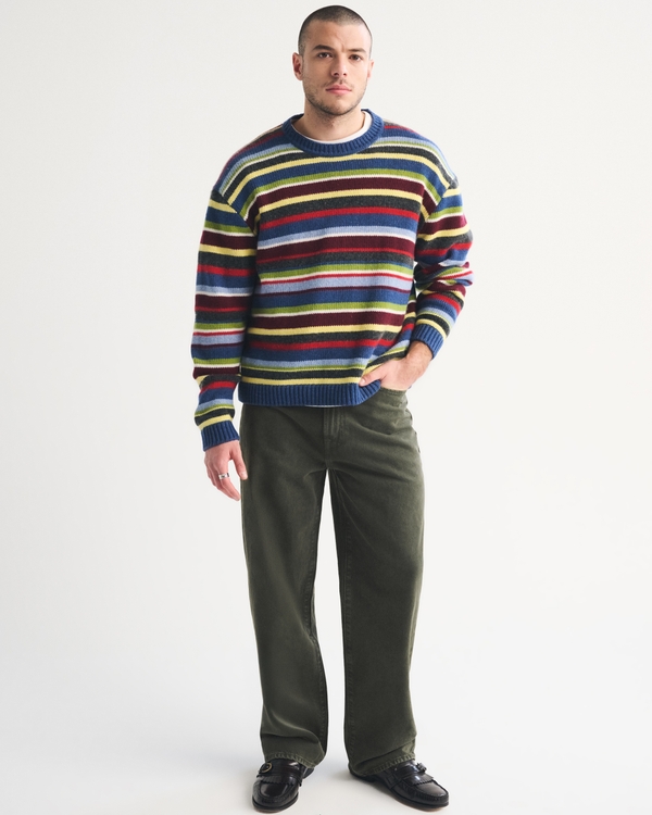 Baggy Jean, Olive Wash view 1