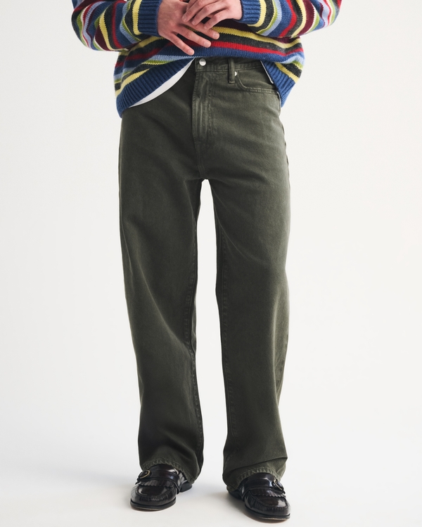 Baggy Jean, Olive Wash view 2