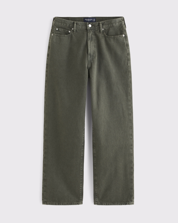 Baggy Jean, Olive Wash view 1