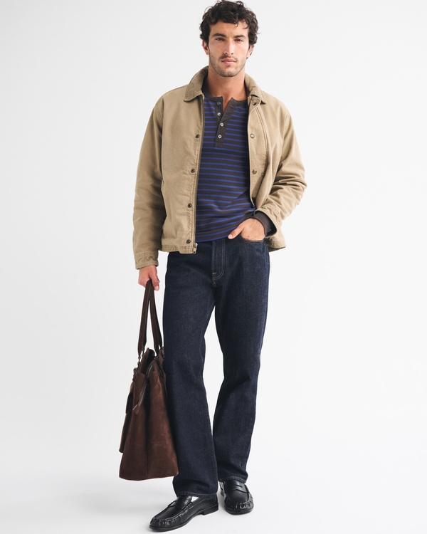 Relaxed Straight Jean, Dark Wash view 1