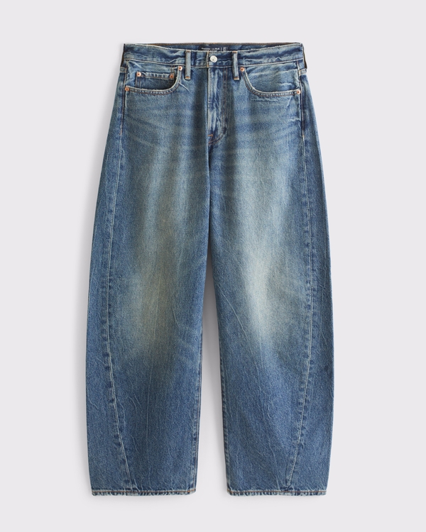 Barrel Jean, Medium Wash view 1