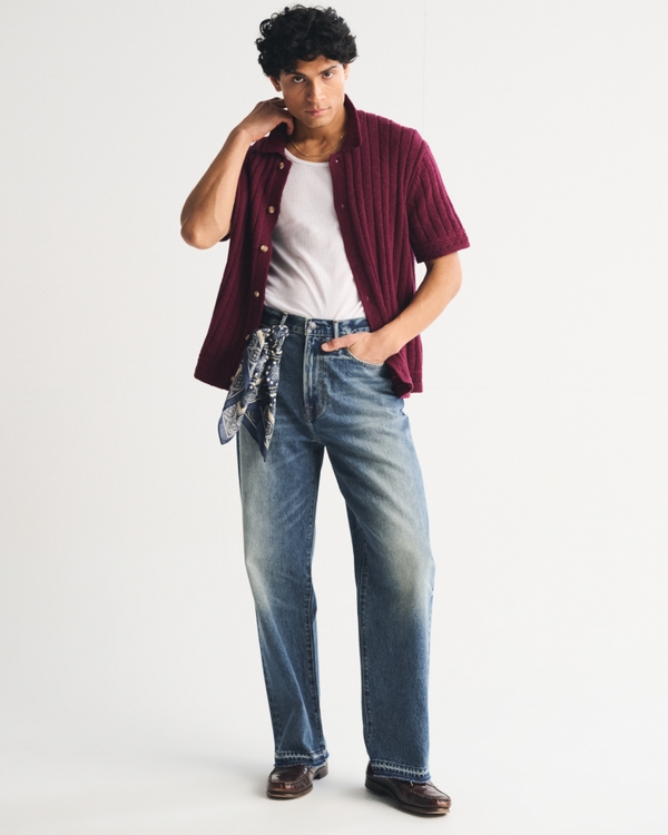 Baggy Jean, Medium Wash view 1