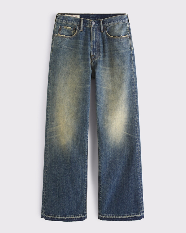 メンズ archive loose fit wide denim