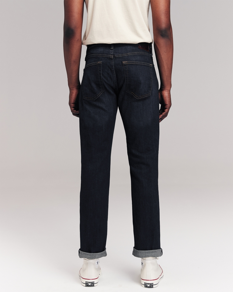 Men's Black Slim Straight Jeans, Men's Clearance