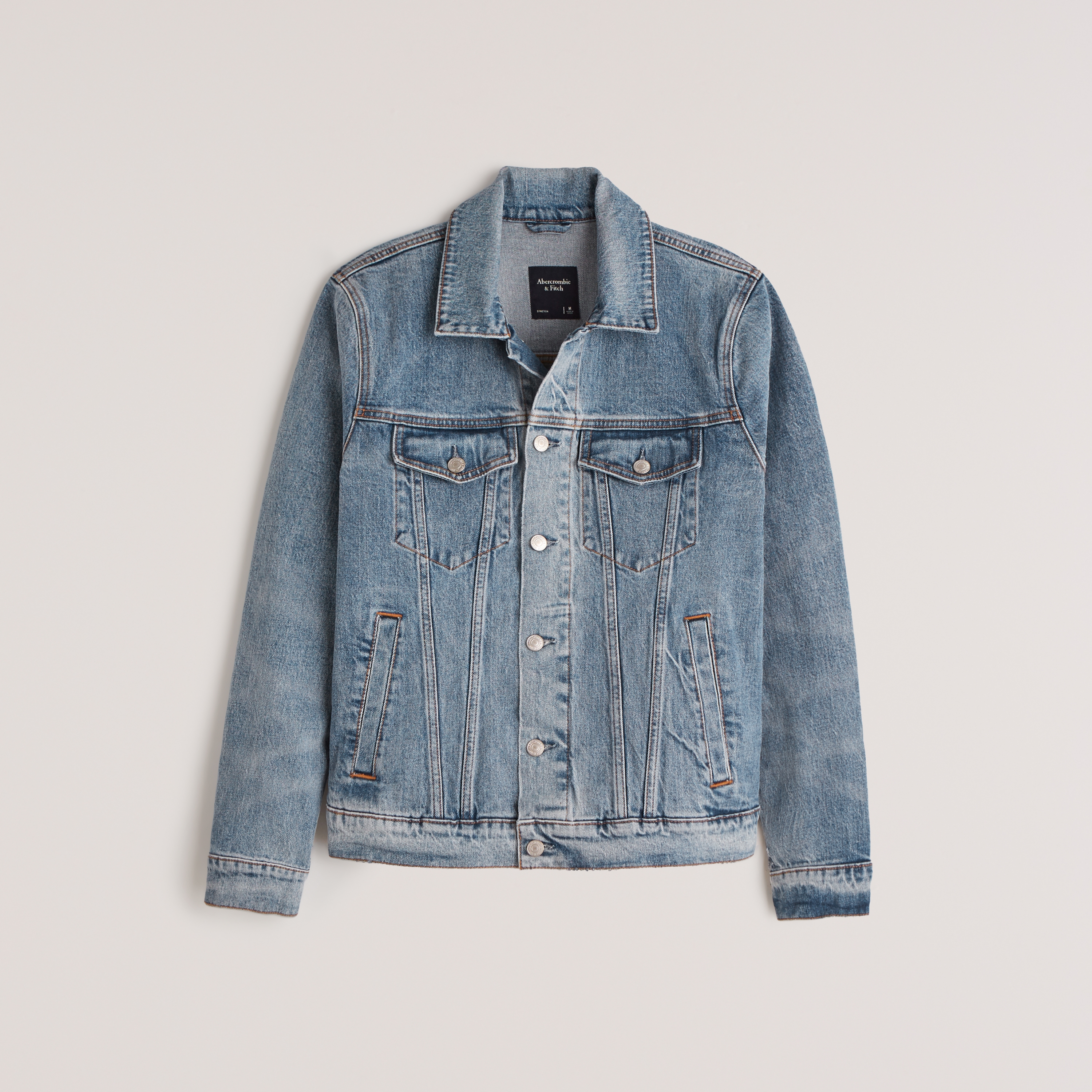 Men's Stretch Denim Trucker Jacket 