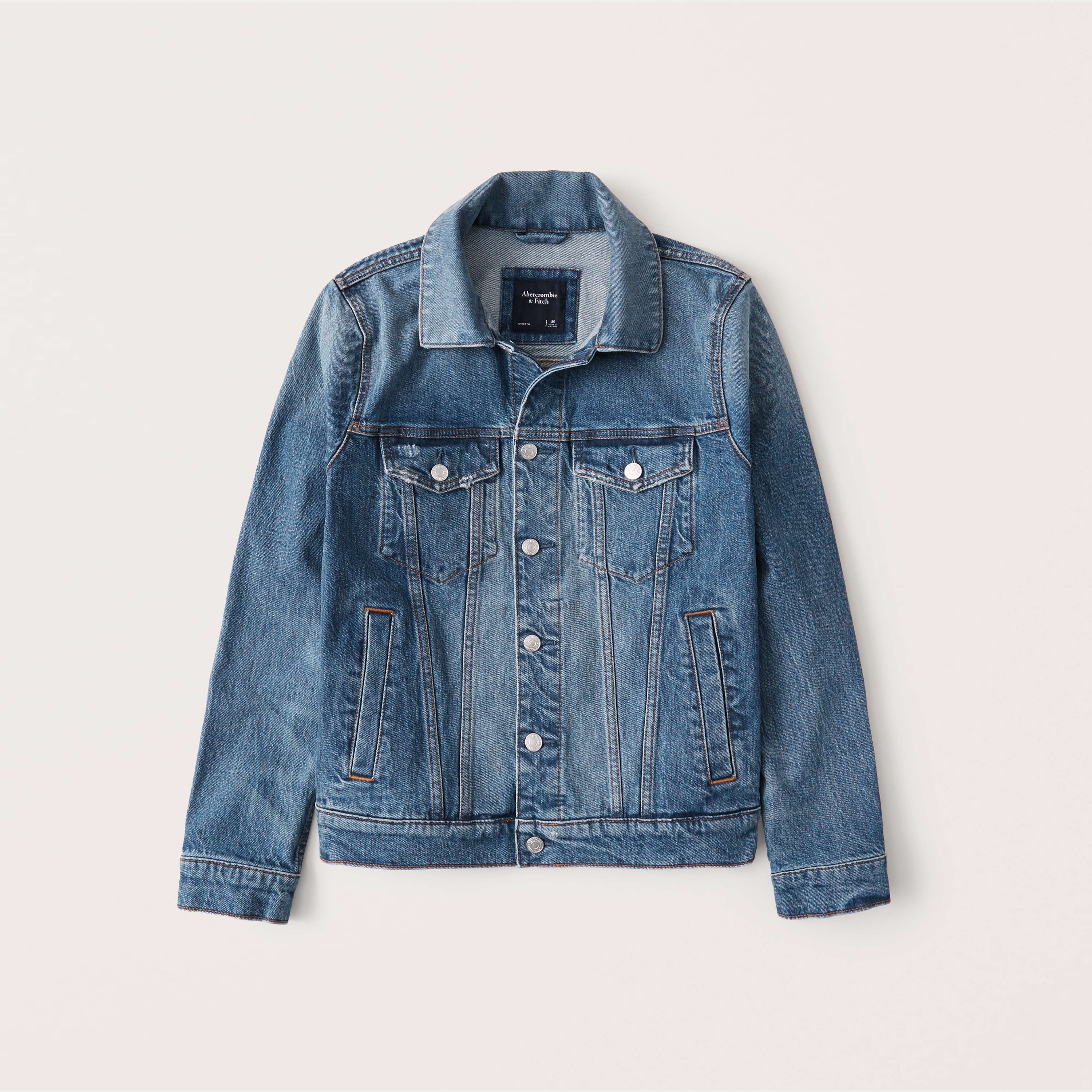 a&f mens denim jacket