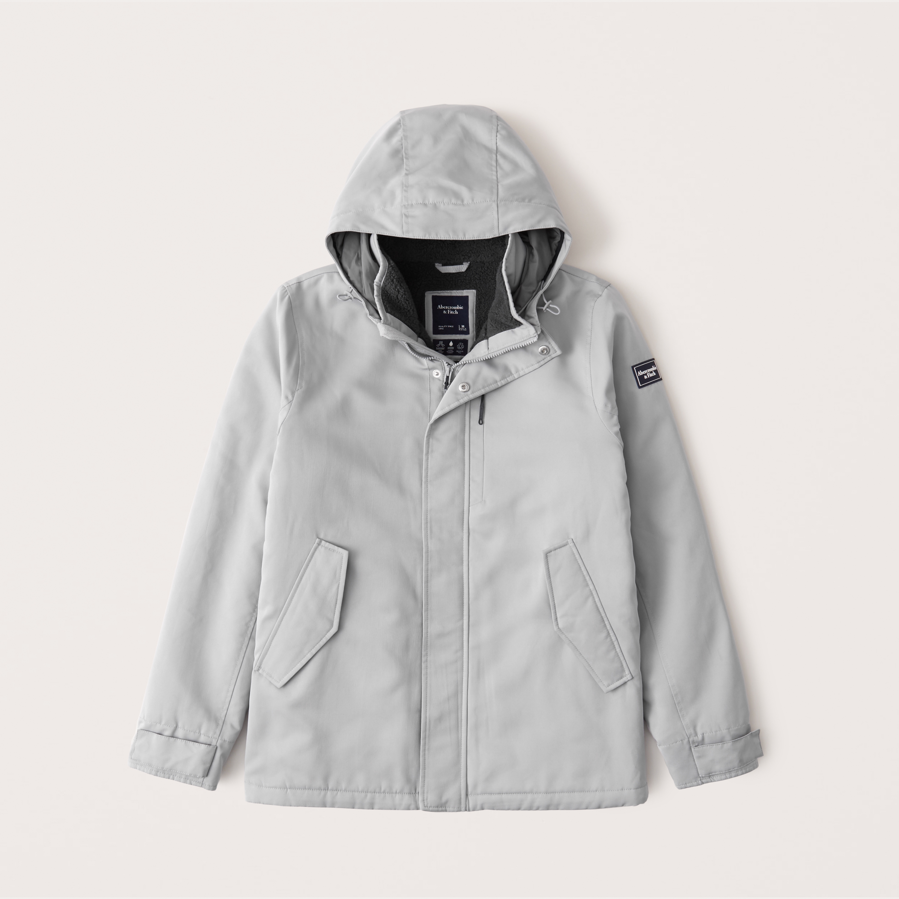 sherpa denim jacket abercrombie