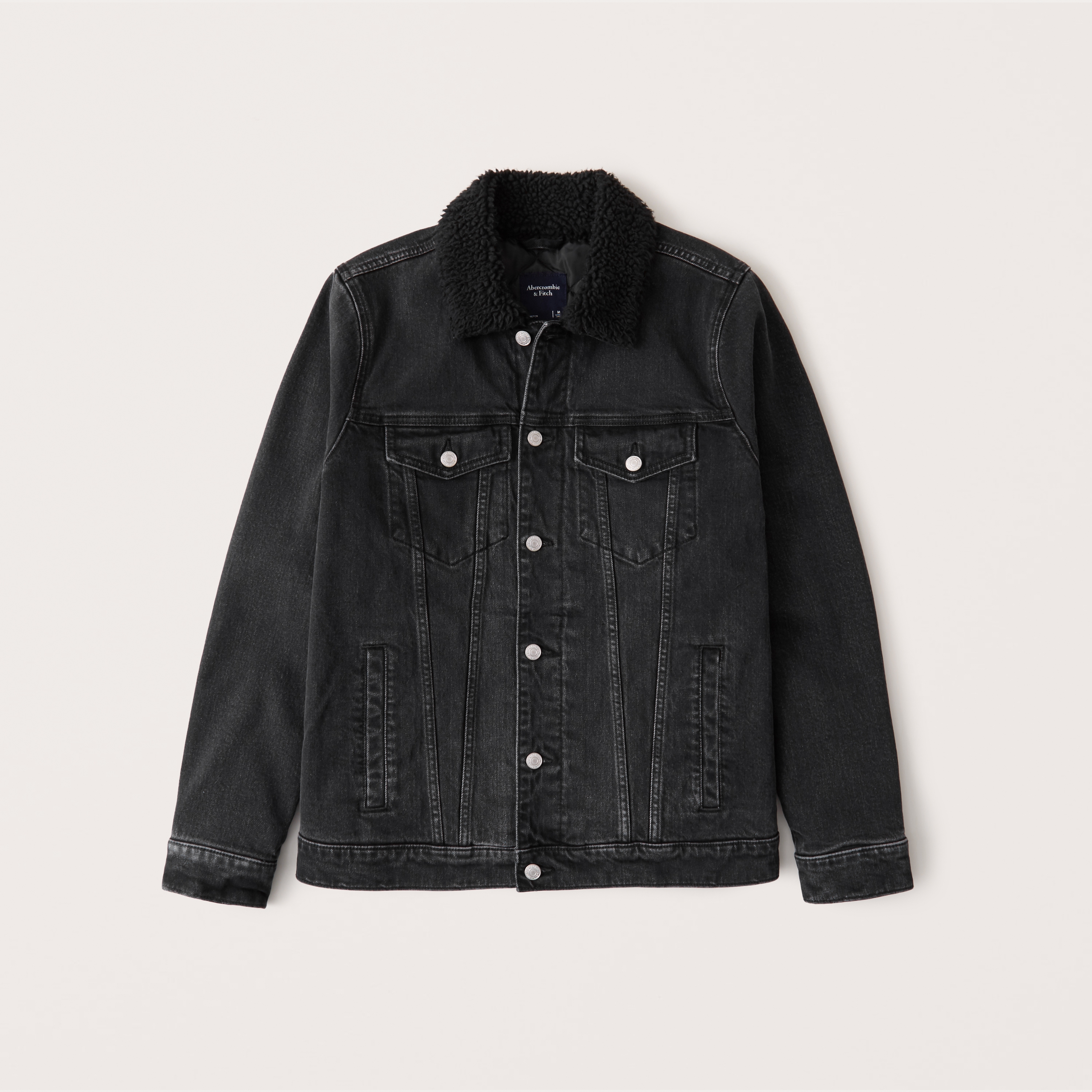 mens denim jacket with sherpa collar