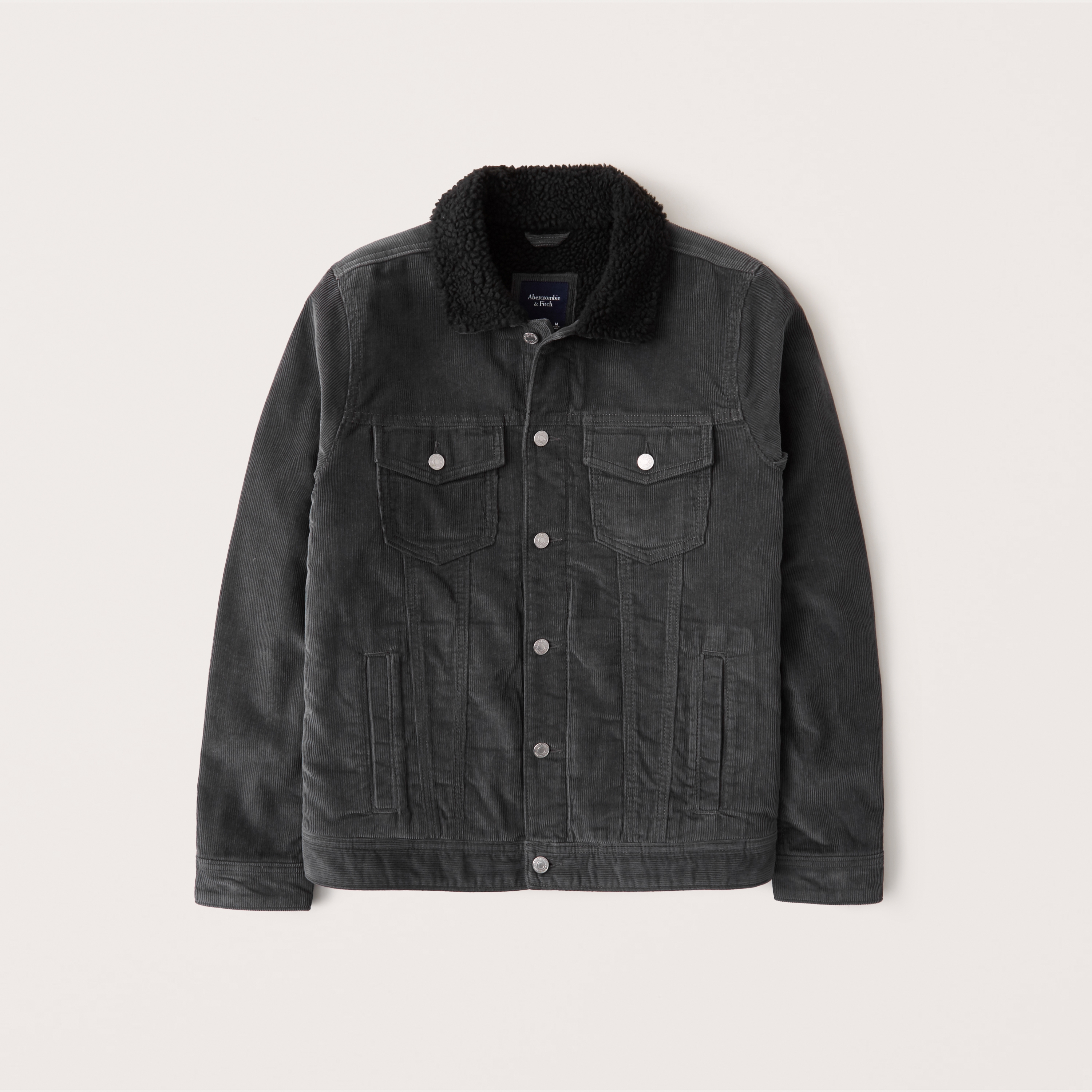 corduroy jacket with sherpa collar