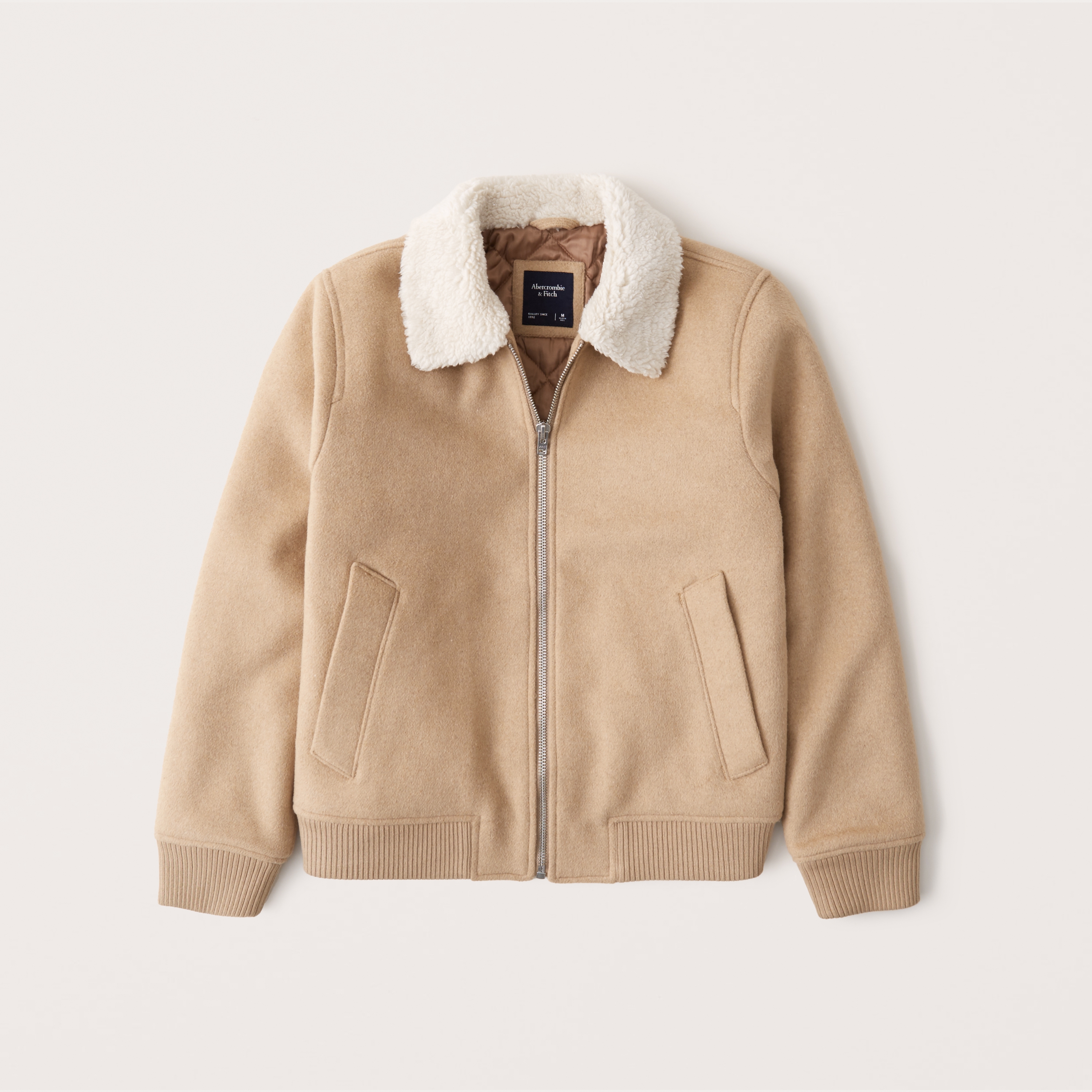 sherpa denim jacket abercrombie