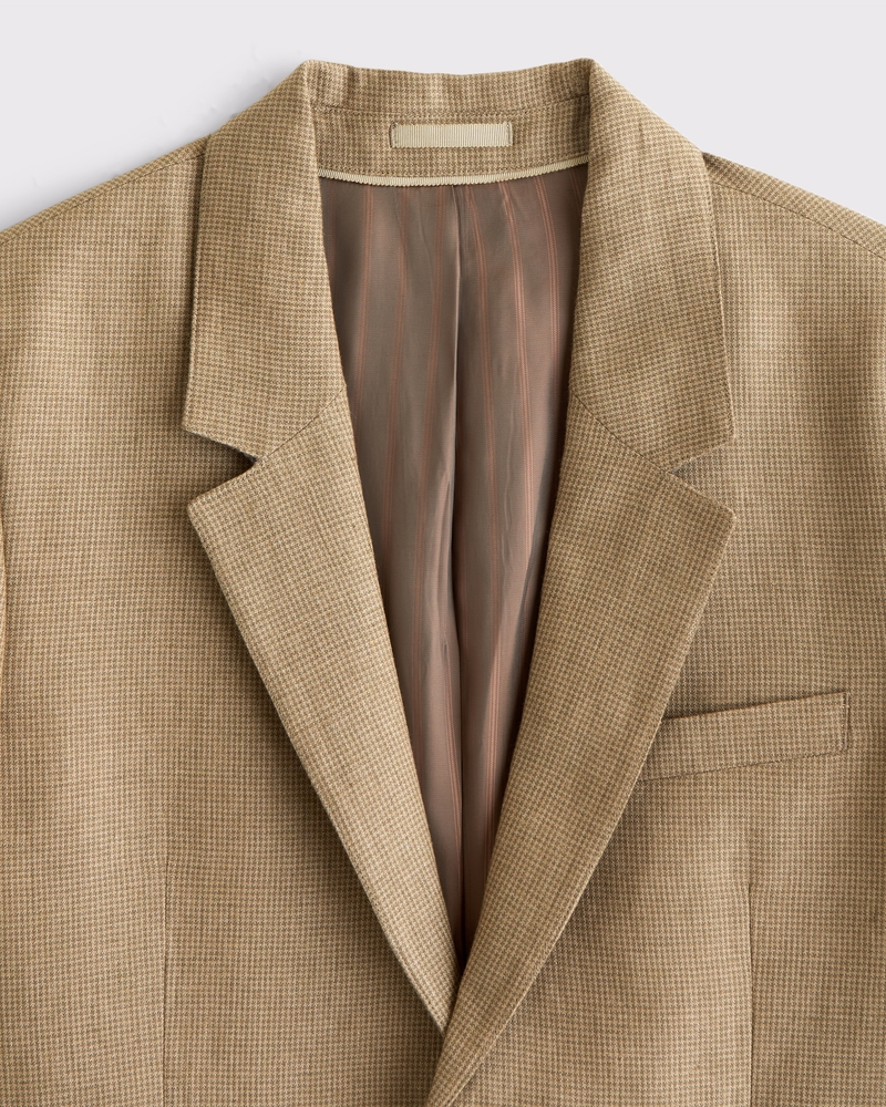 100% Linen A&F Collins Slim Blazer - thumbnail 4