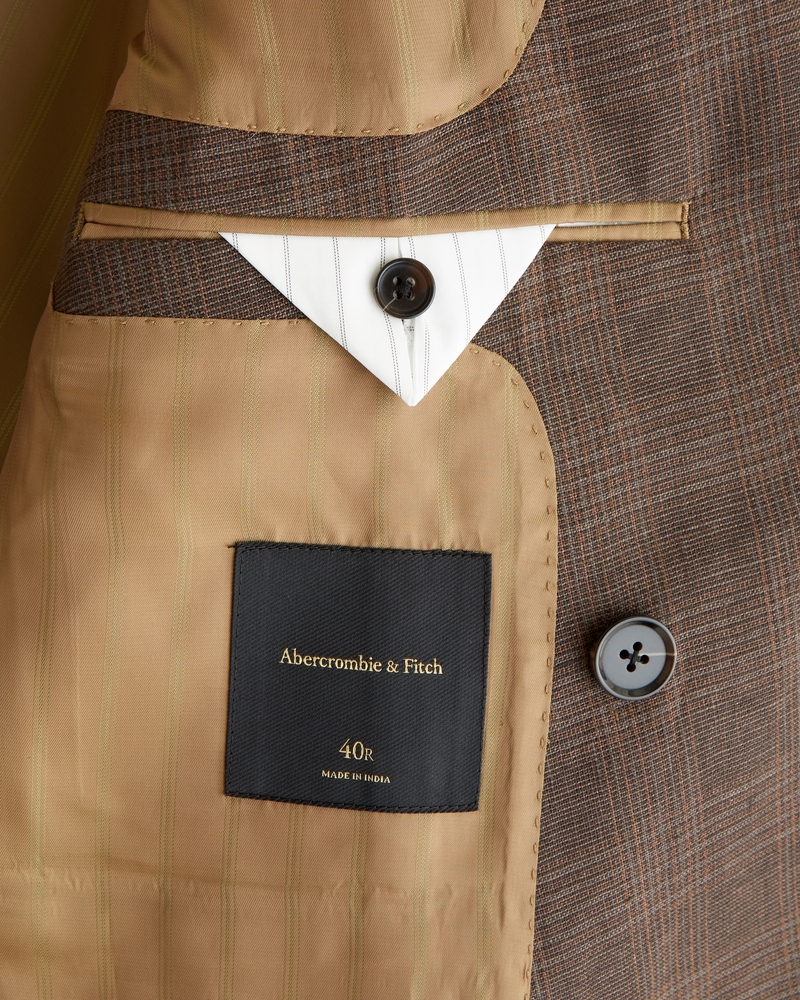100% Linen A&F Collins Double-Breasted Blazer - thumbnail 3