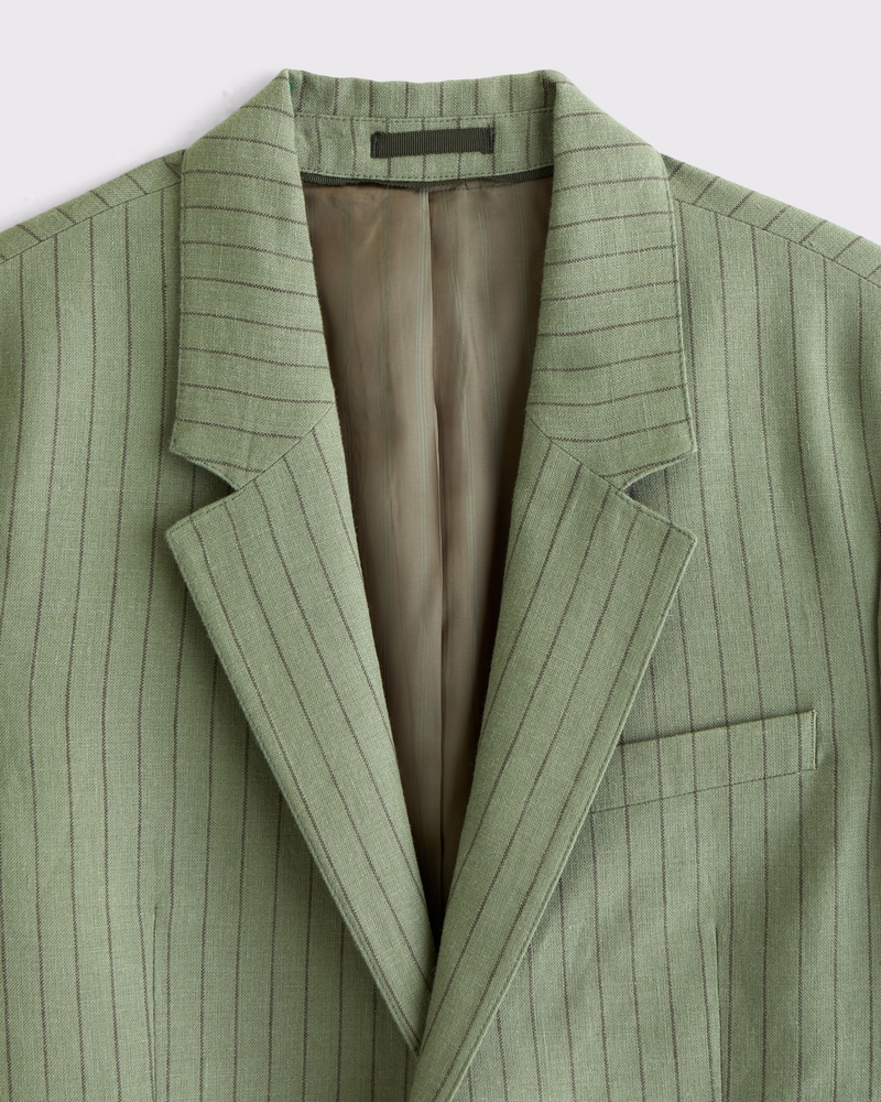 100% Linen A&F Collins Slim Blazer - thumbnail 10