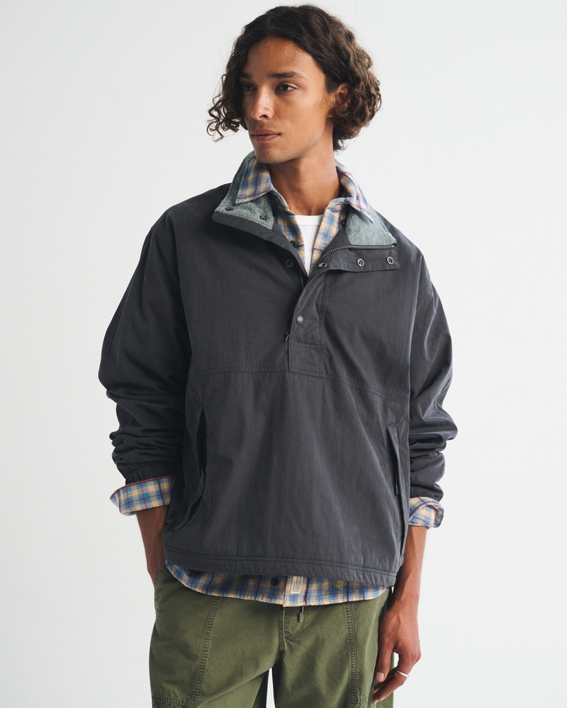 Mock Neck Half-Snap Jacket - thumbnail 2