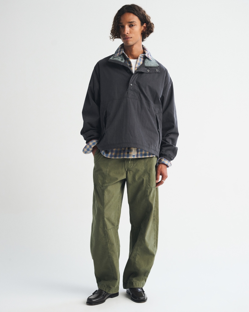 Mock Neck Half-Snap Jacket