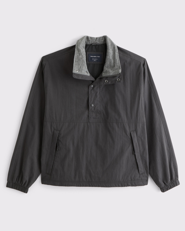 Men's Mock Neck Half-Snap Jacket | Men's Coats & Jackets