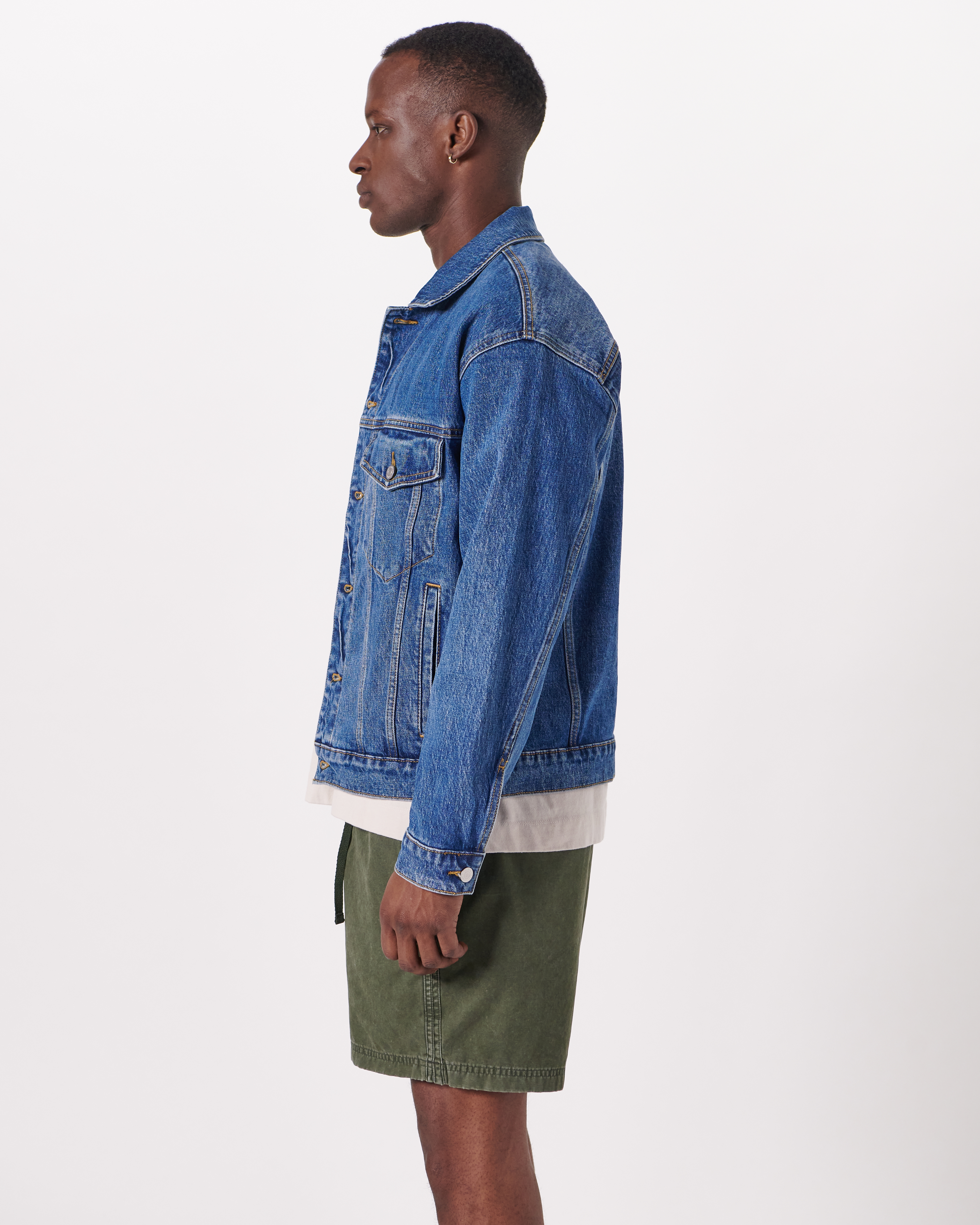 Abercrombie oversized 2025 denim jacket