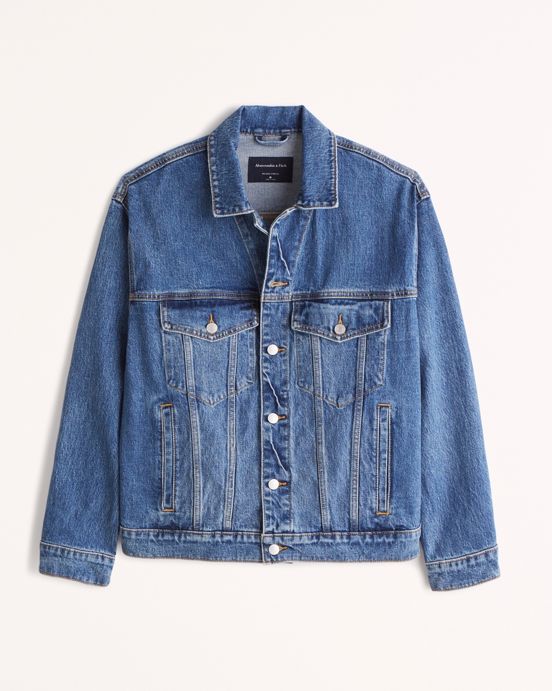 Abercrombie denim jacket best sale