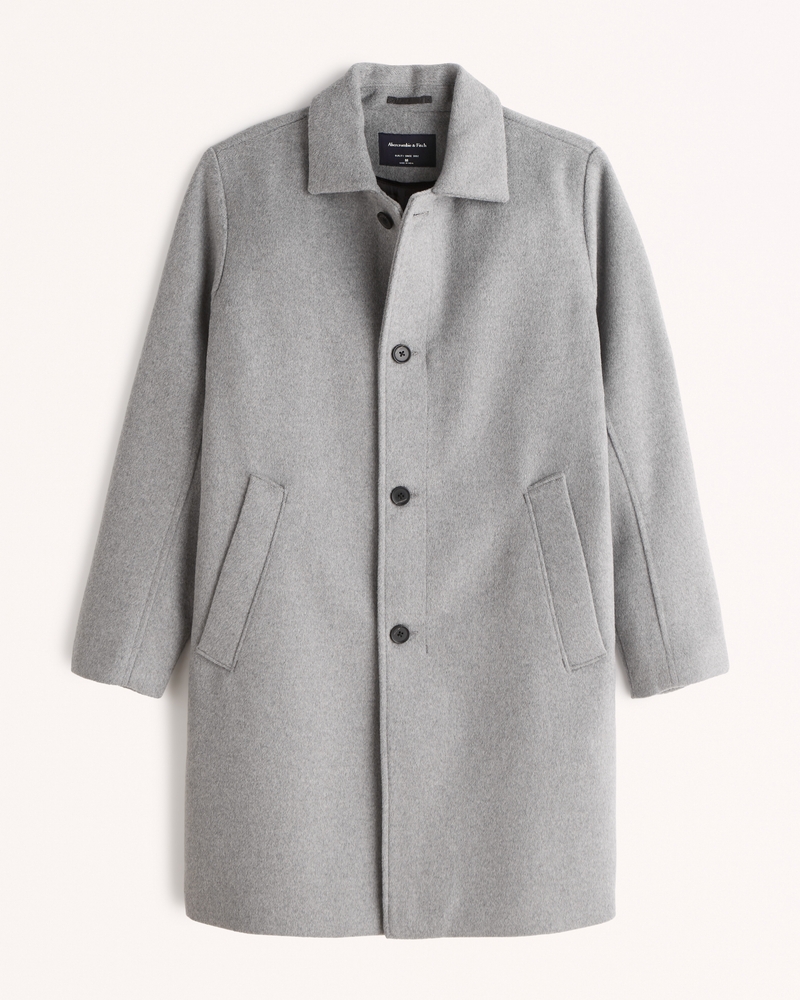 Men's Wool-Blend Mac Coat | Men's Sale | Abercrombie.com