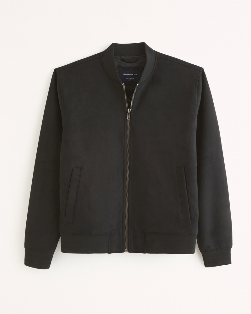 Abercrombie suede clearance jacket