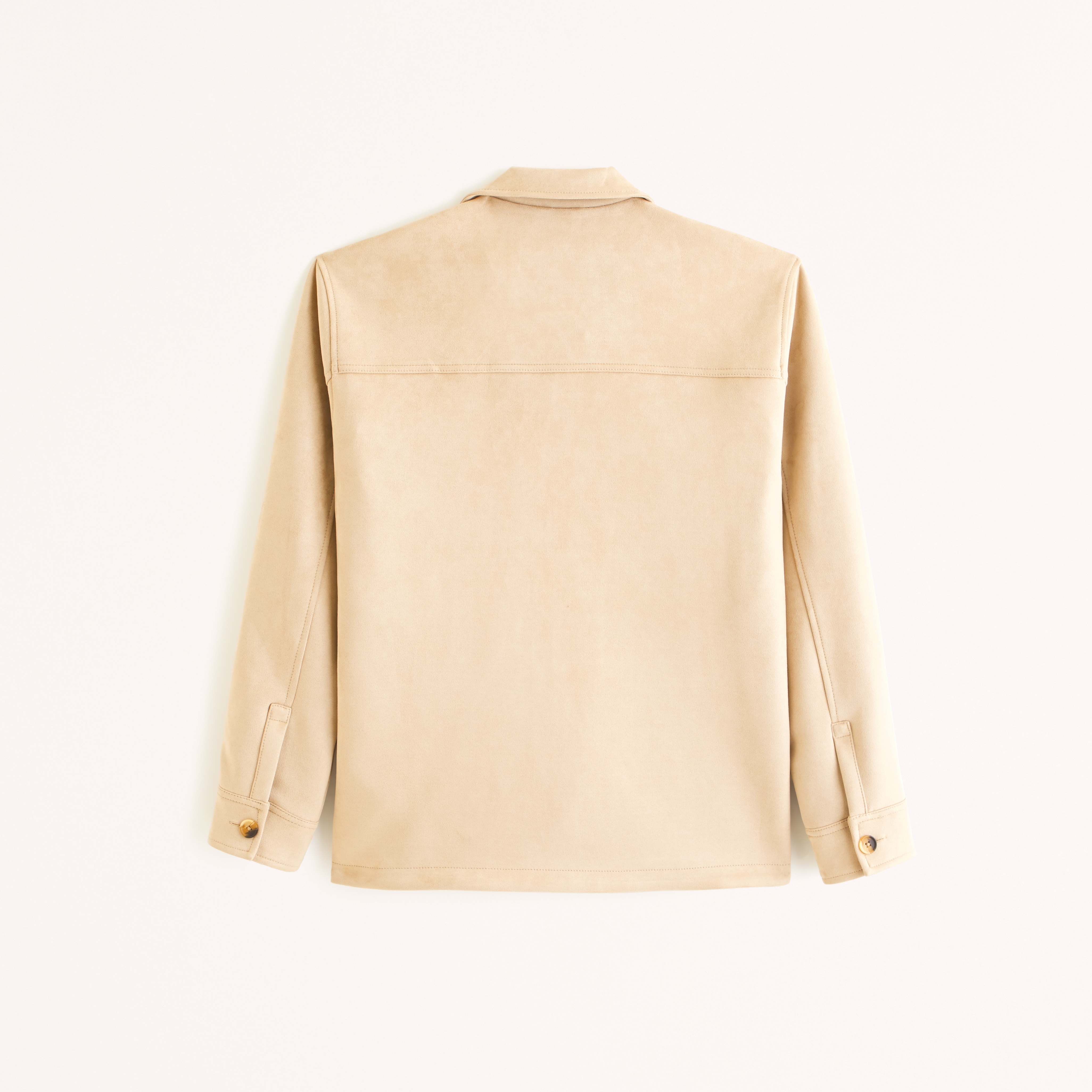 Vegan Suede Shirt Jacket