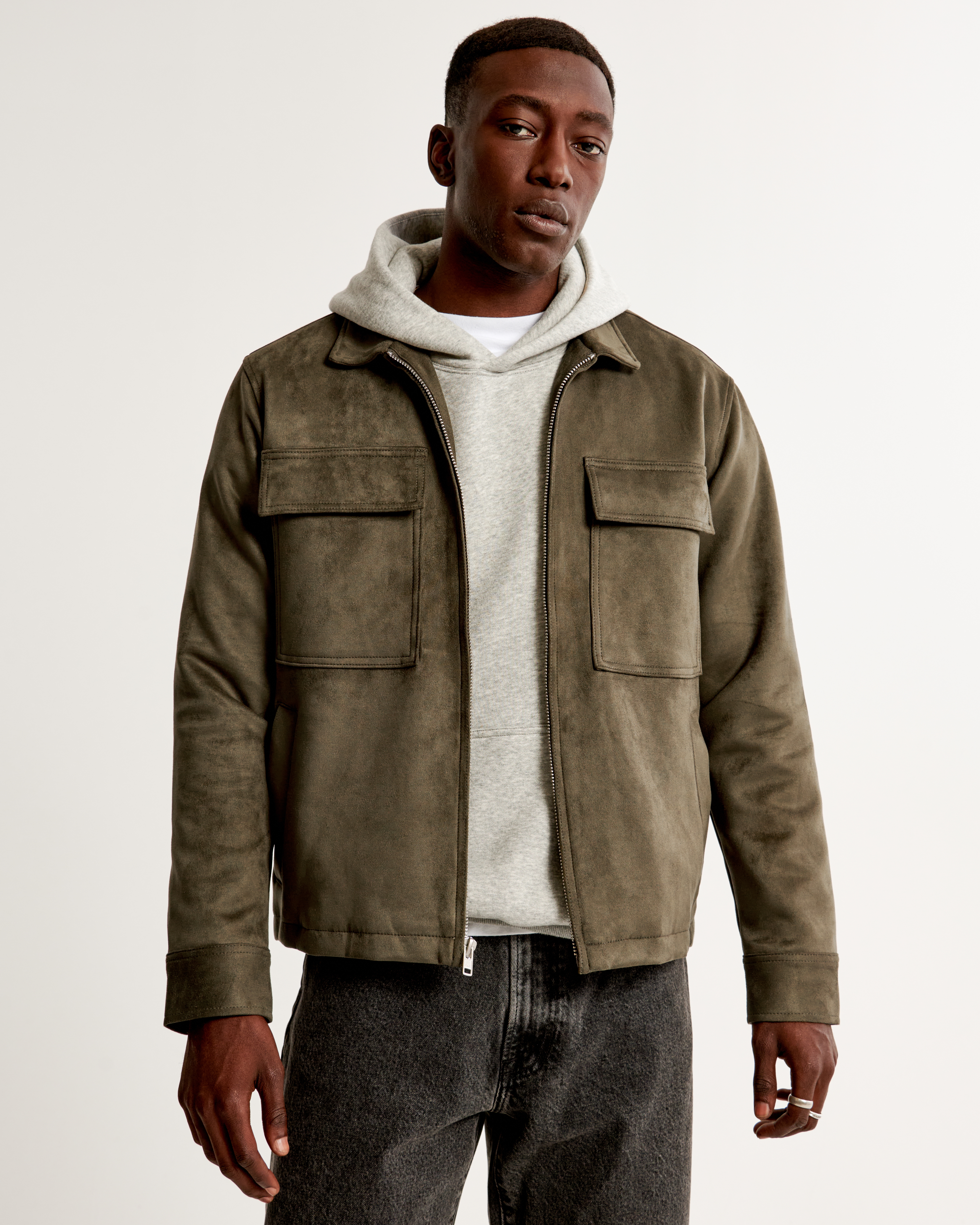 Abercrombie parka mens sale