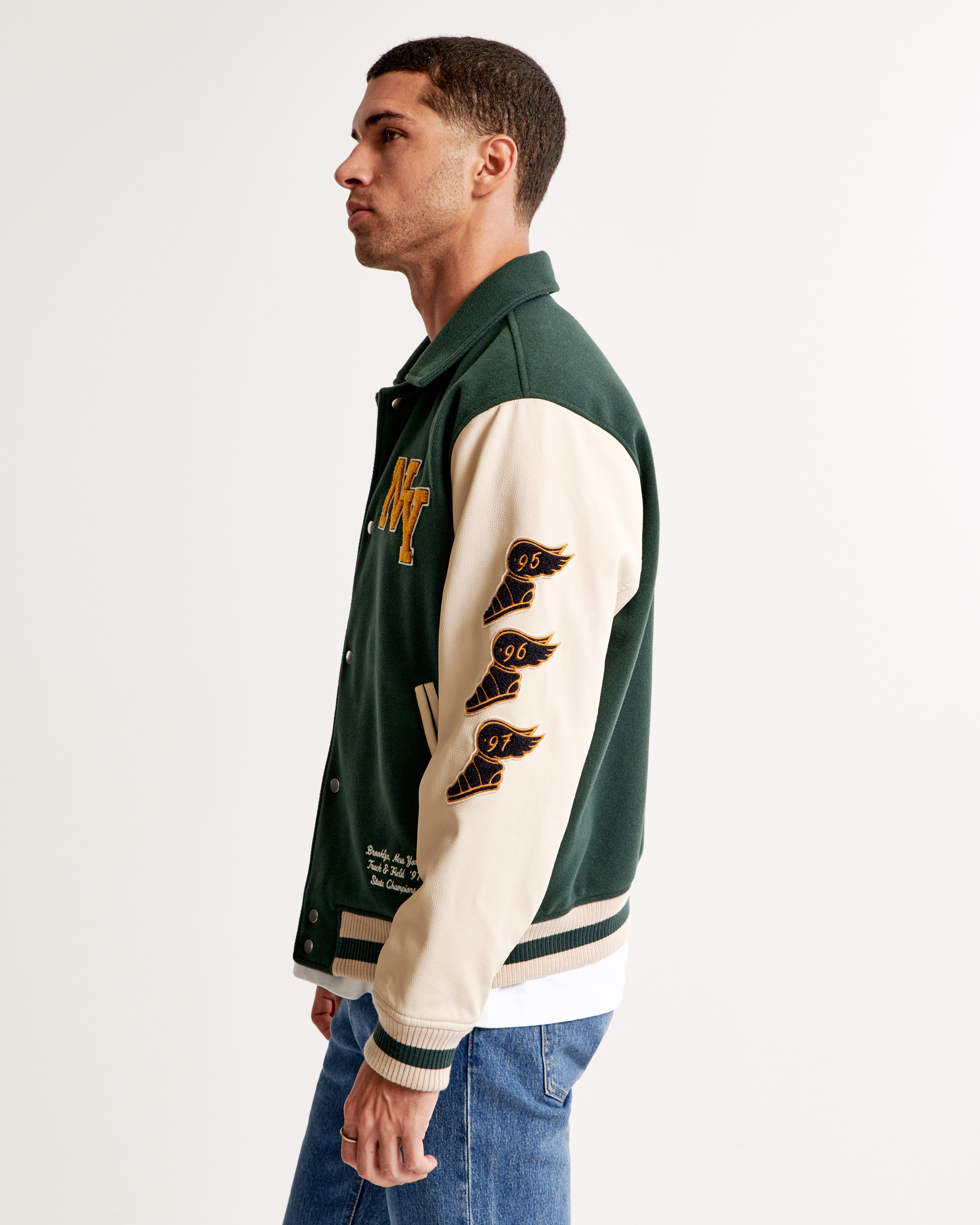 Gold champion bomber clearance jacket