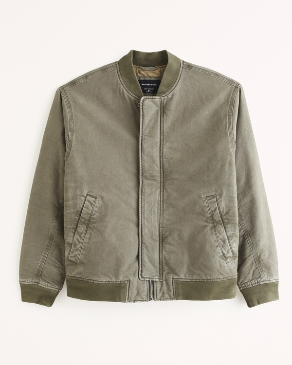 Workwear Bomber Jacket, Olive