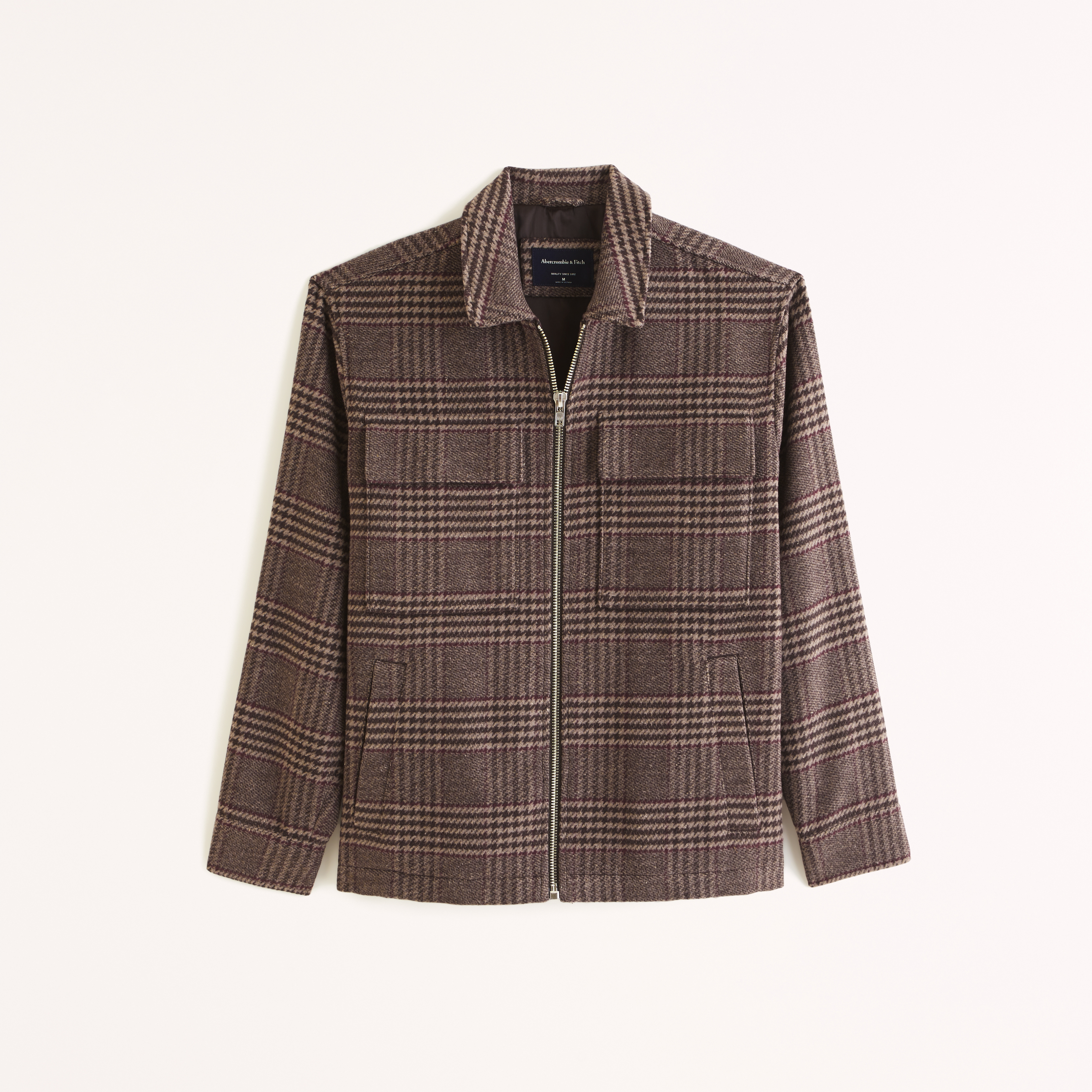 Men's Wool-Blend Zip Shirt Jacket | Men's Sale | Abercrombie.com