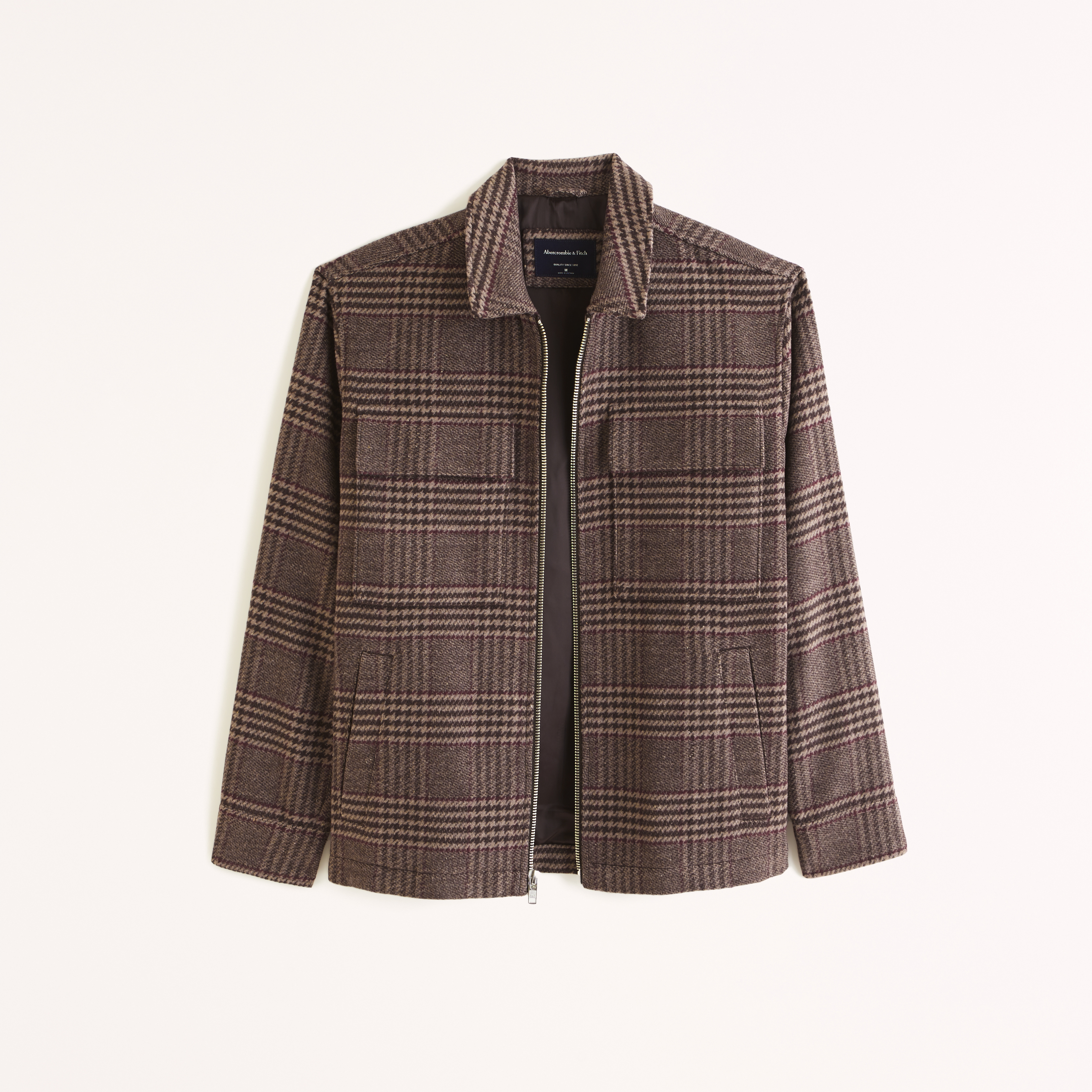 Men's Wool-Blend Zip Shirt Jacket | Men's Coats & Jackets