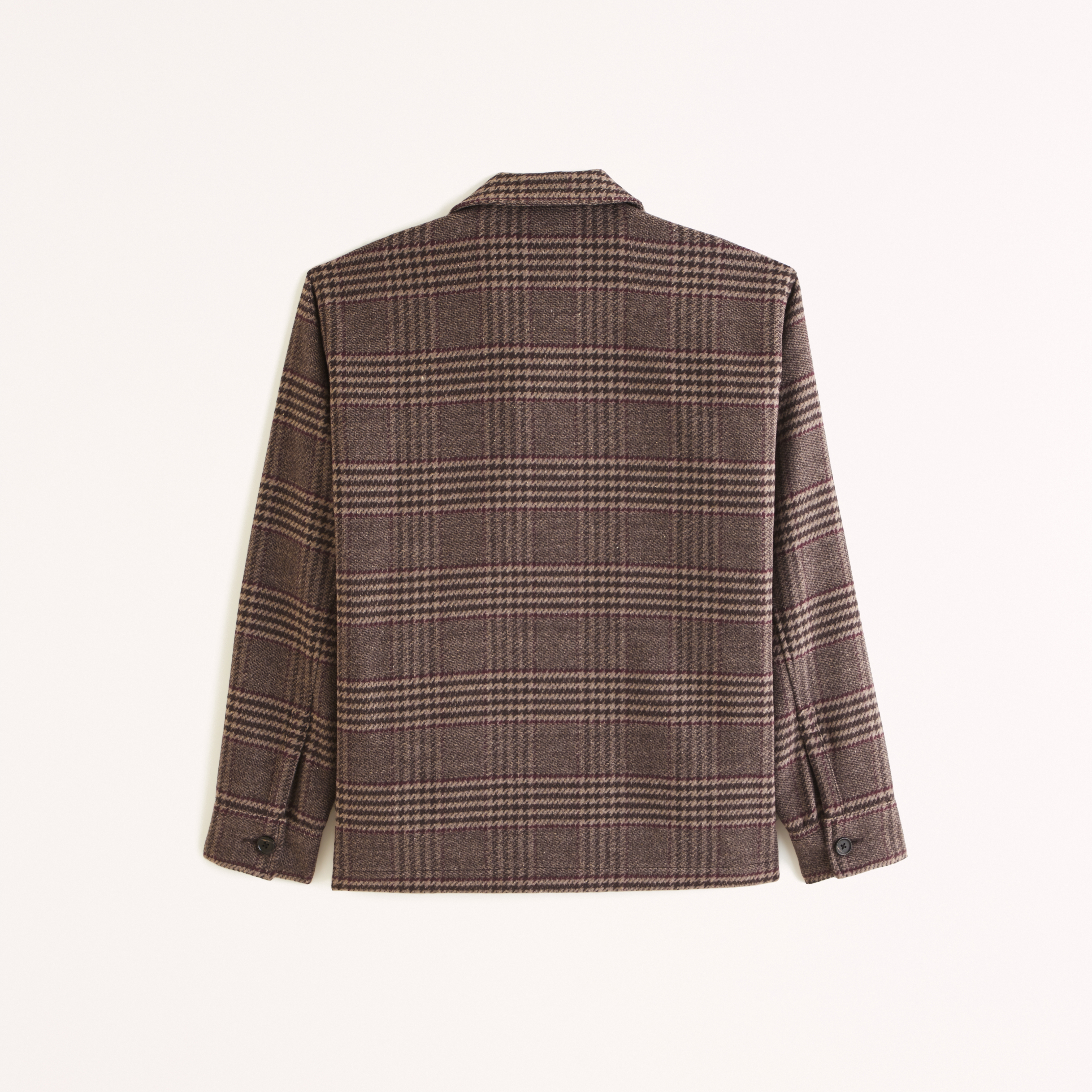 Wool-Blend Zip Shirt Jacket
